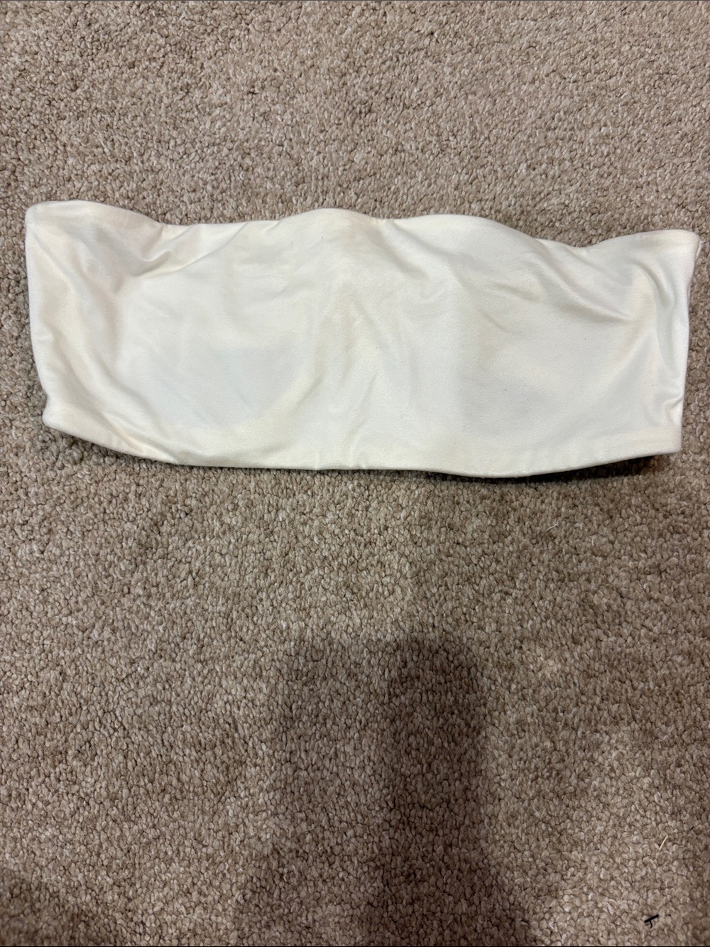 aerie Cream Strapless Bandeau